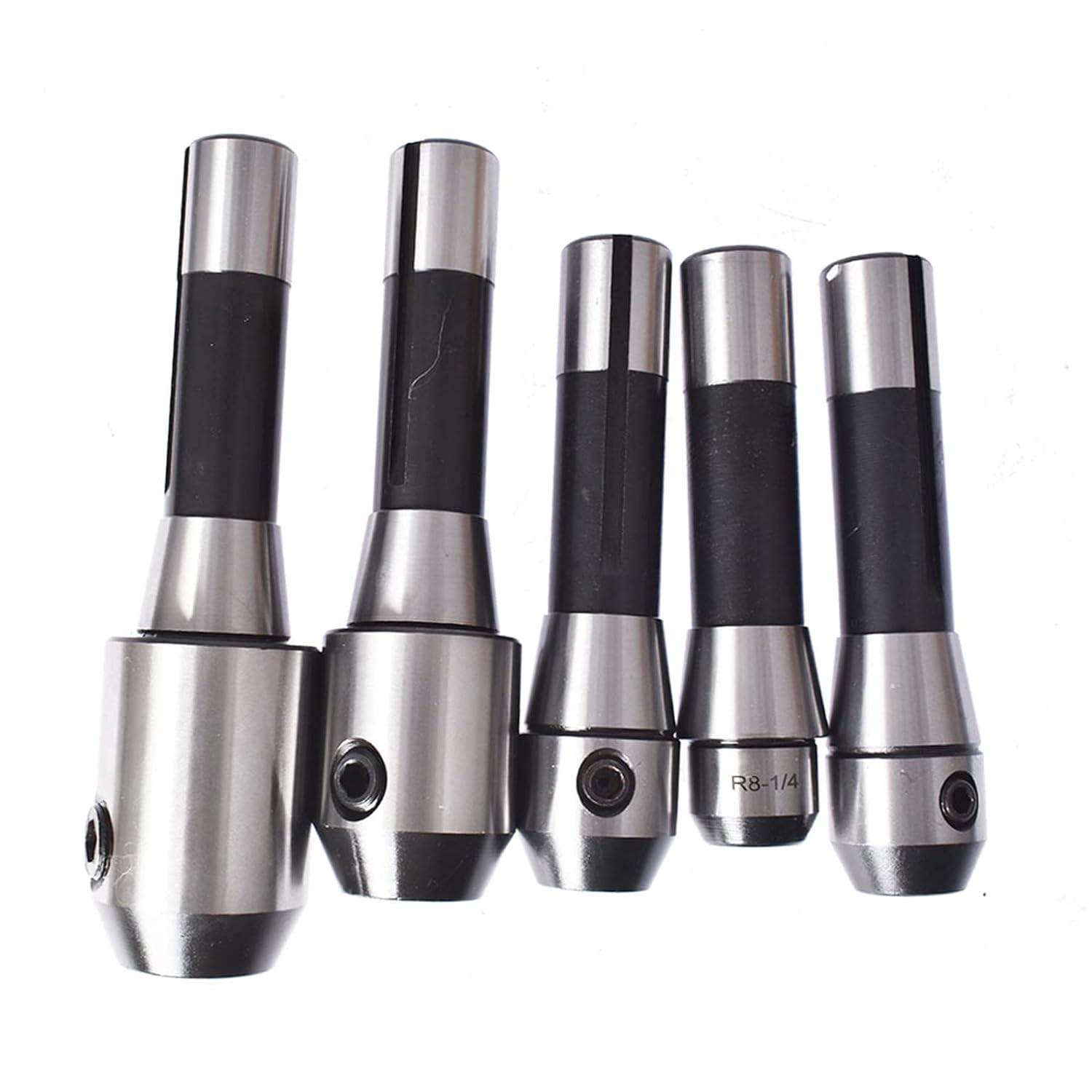 R8 End Mill Holder Set Alloy Tool5-Pack 1/4 Inch to 3/4 Inch Adapter Replacement for Bridgeport Type Milling Machines