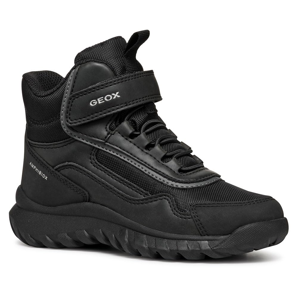 Geox J SIMBYOS BOY B ABX, Sneaker, Black