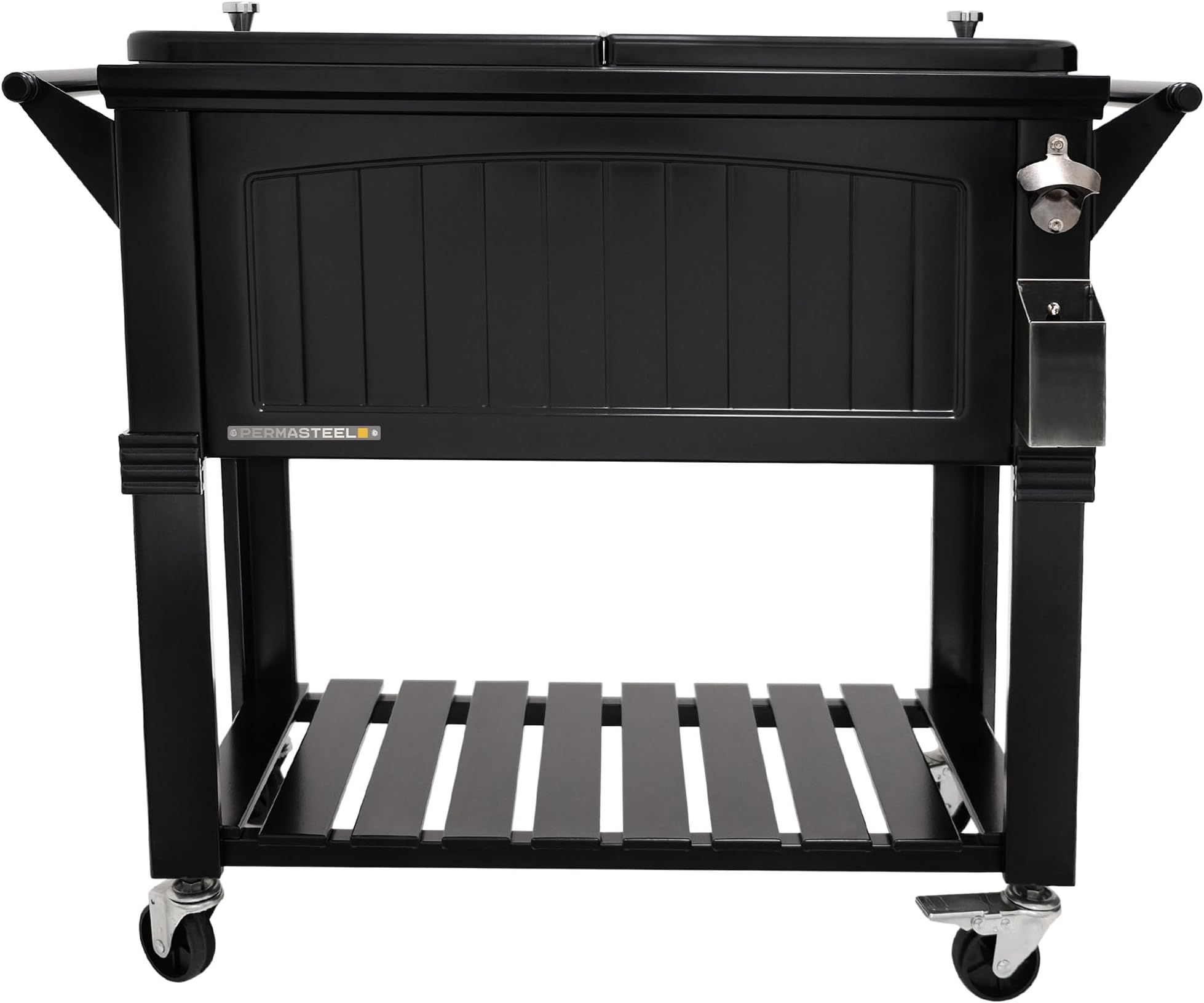 Best Choice Products 80Quart Outdoor Steel Rolling Cooler