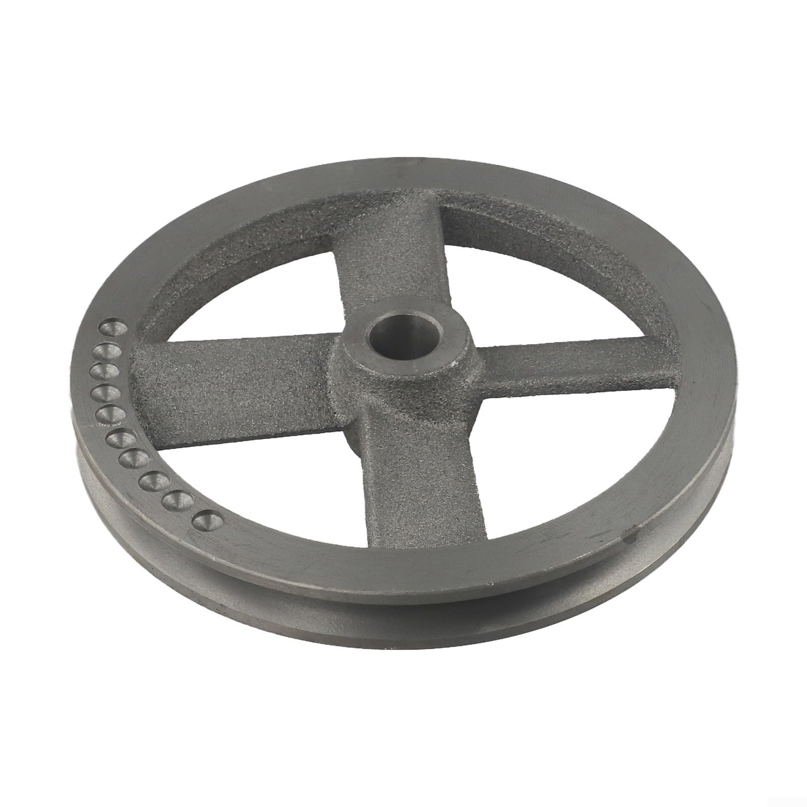 Poulie de roue à rainure unique pour compresseur d'air - Raccord métallique de rechange - 150 mm - 190 mm - Taille 18-19,5 mm - Alésage pour tâches de réparation et d'entretien (B)