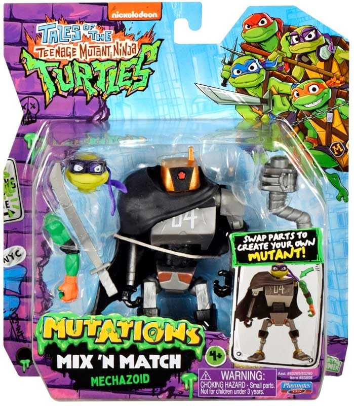 Playmates Figura de acción TMNT Mechazoid – Mezcla y partido Mutant Juguete