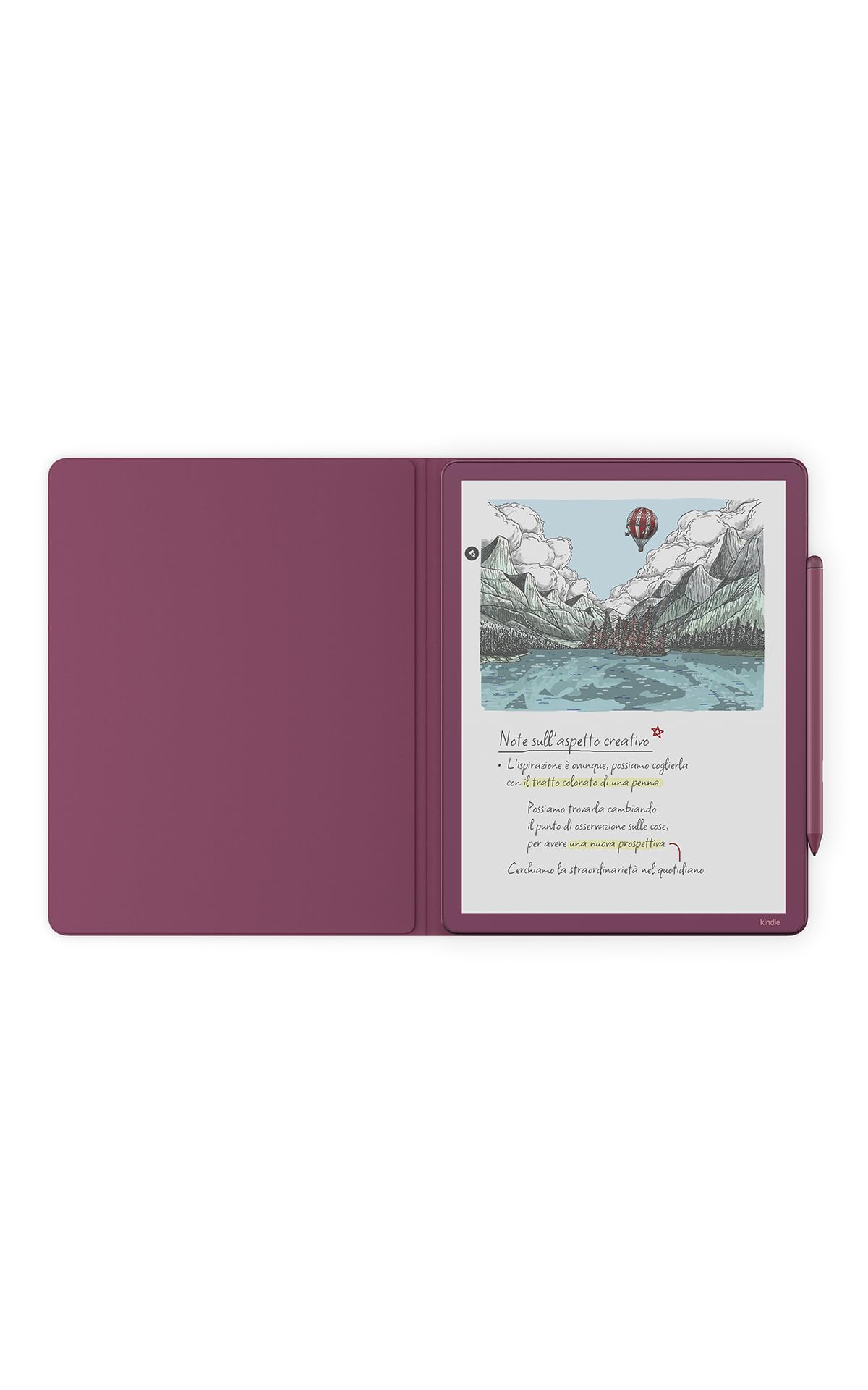 Ti presentiamo la nuova cover folio premium per Amazon Kindle Scribe, con aggancio magnetico, elegante custodia protettiva - Pelle di prima qualità