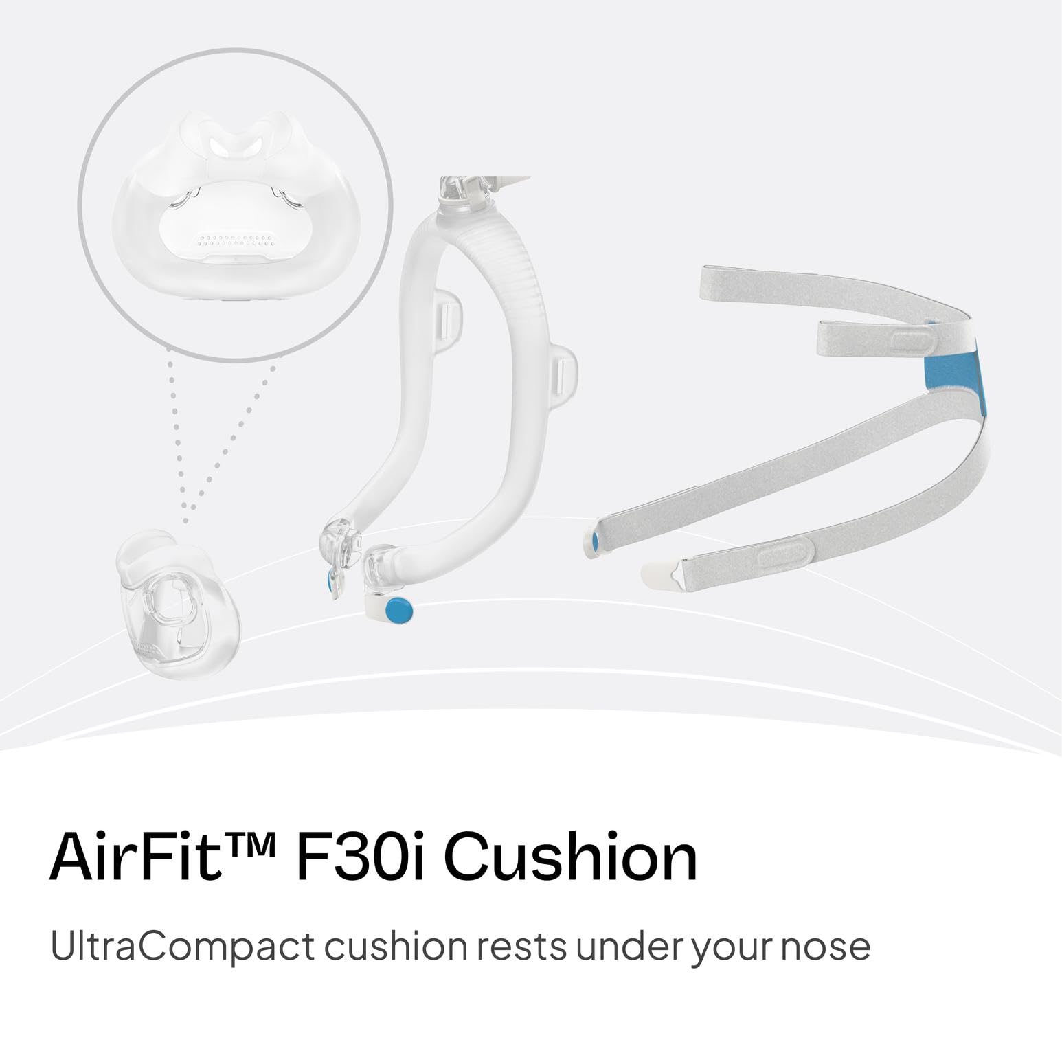 ResMed Airfit F30i - Cuscino per maschera CPAP - Copricapo e sistema di telaio non inclusi - Forniture CPAP Premium - Piccolo