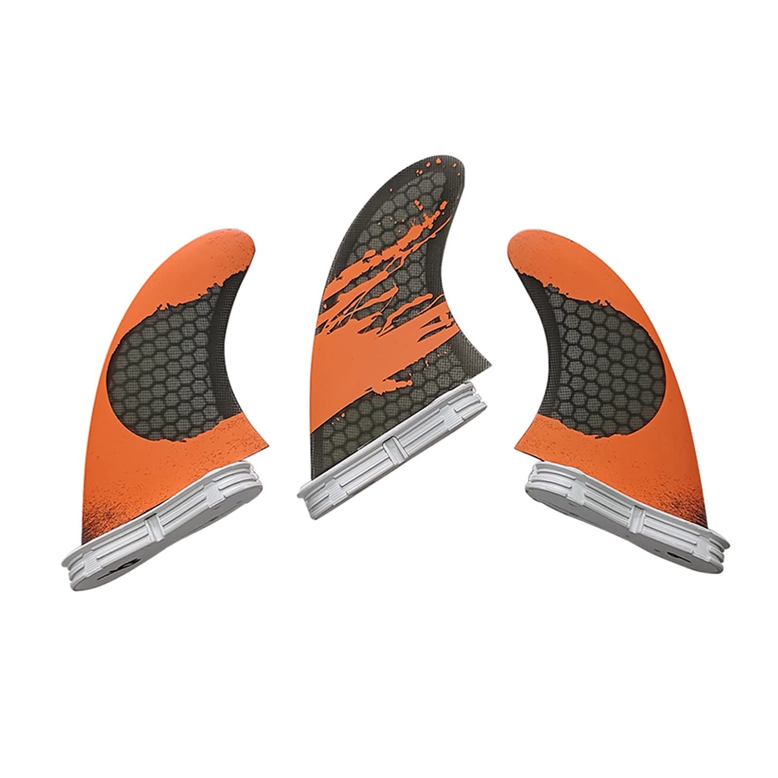 2 Fins G3/g5/g7 Surfing Surfboard Fin 3Pcs/Set Paddle Surf Accessory for Paddle Board(Orange M)