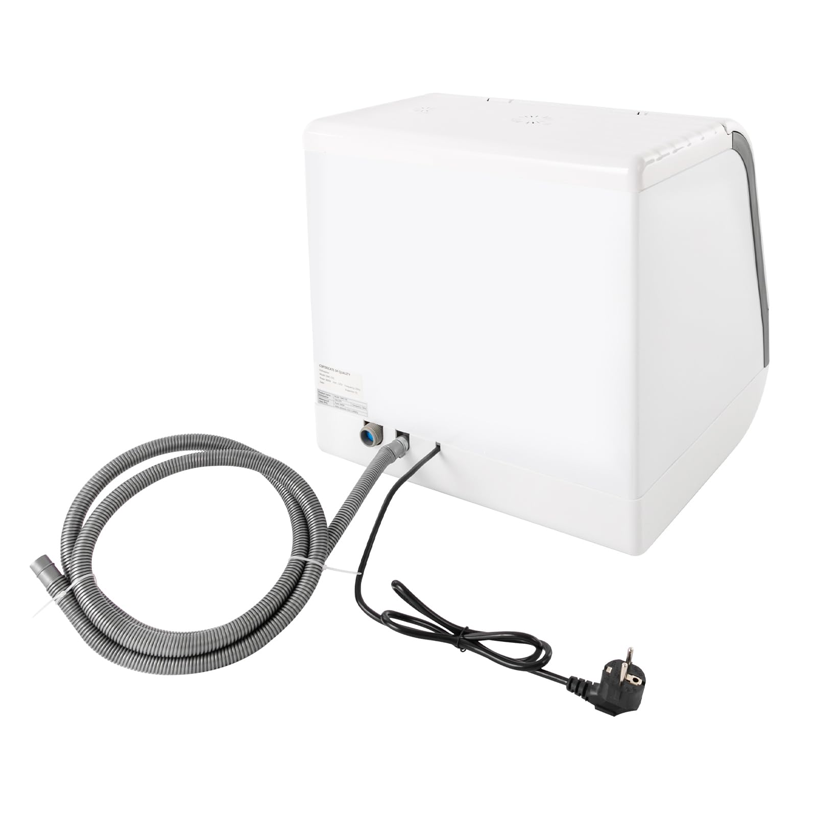 Bianco Lavastoviglie portatile, con 3 modalità di lavaggio, 45 x 40 x 44,8 cm, per piccole case, appartamenti, dormitori