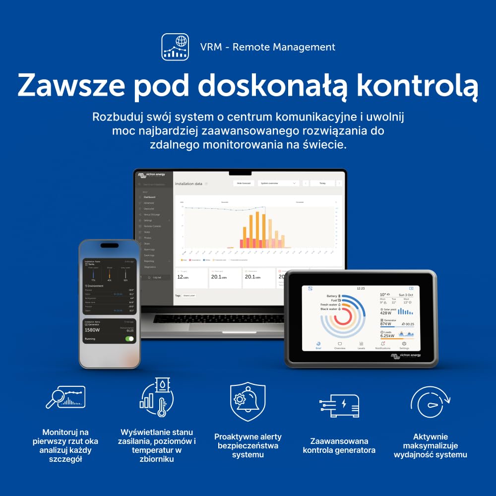 Victron Energy SmartSolar MPPT 150V 35 amp 12/24/36/48-Volt Kontroler Ładowania Słonecznego (Bluetooth)