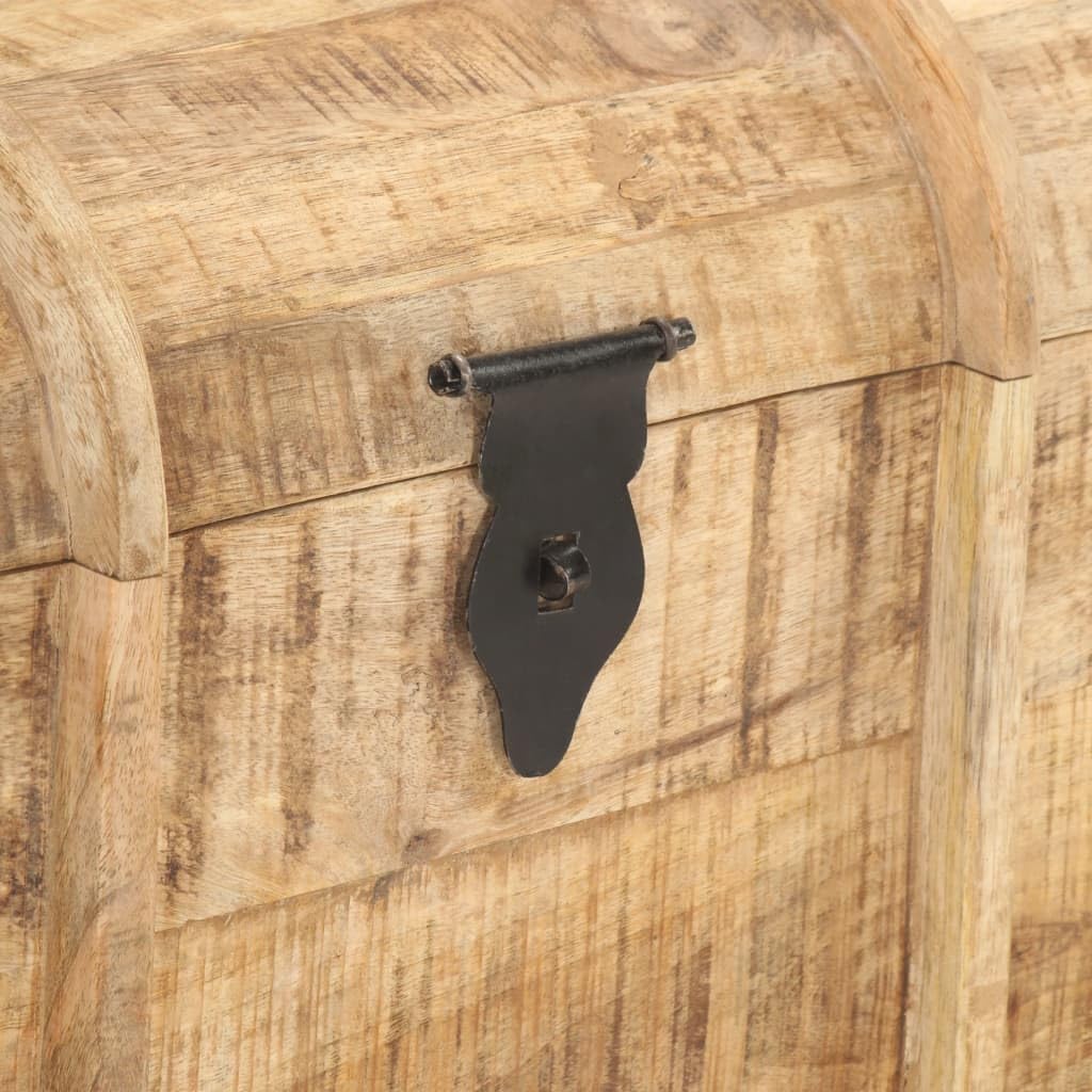 vidaXL Mangoholz Massiv Aufbewahrungsbox 2-TLG. Aufbewahrungstruhe Schatztruhe Schatzkiste Holzkiste Holztruhe Spielkiste Kiste Box Truhe