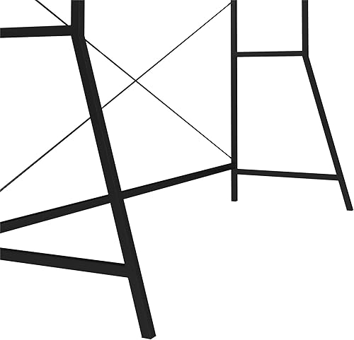 Miniatura 7 de Ameriwood Home Novogratz Beverly - Almacenamiento sobre la cama para camas matrimoniales y matrimoniales XL, nogal con metal negro