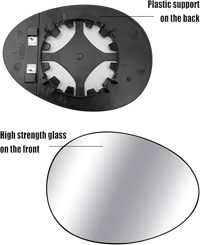 Miniatura 4 de Espejo lateral izquierdo del conductor para Mini Cooper 2007-2015, repuesto 51169803193 51162755625, retrovisor trasero izquierdo con soporte trasero