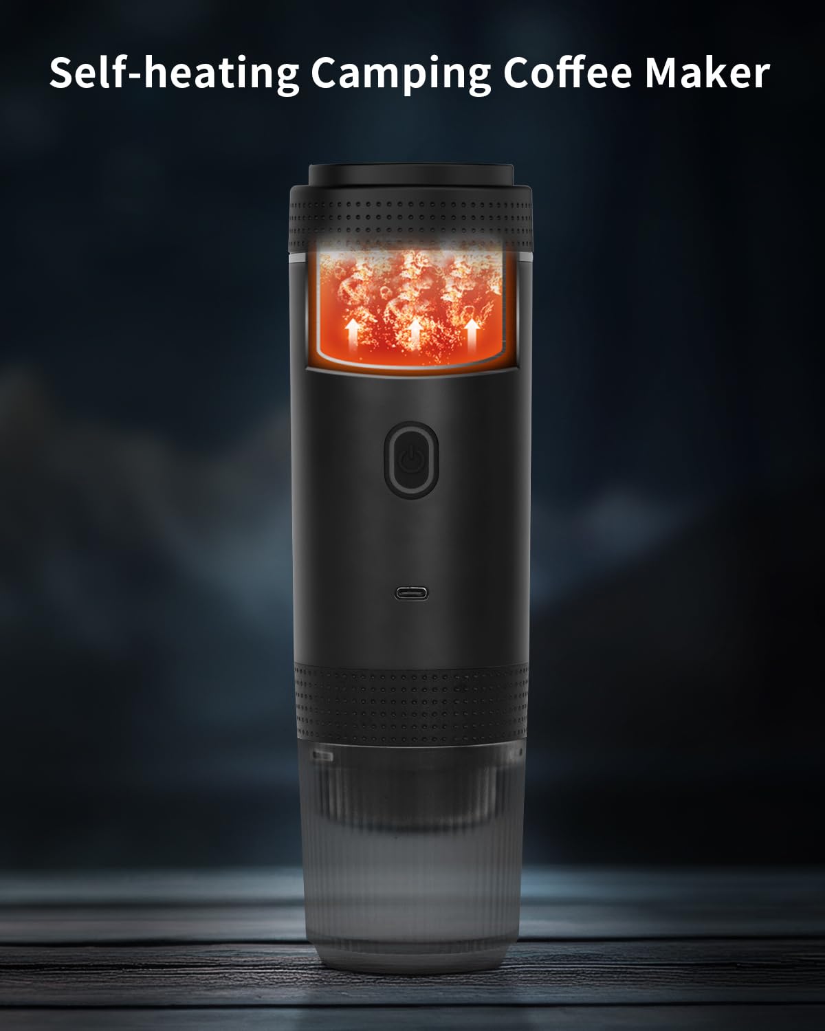 Cafetera eléctrica portátil, cafetera de coche para viajes y campamento, cafetera a batería compatible con café molido y cápsulas NS, color negro 5