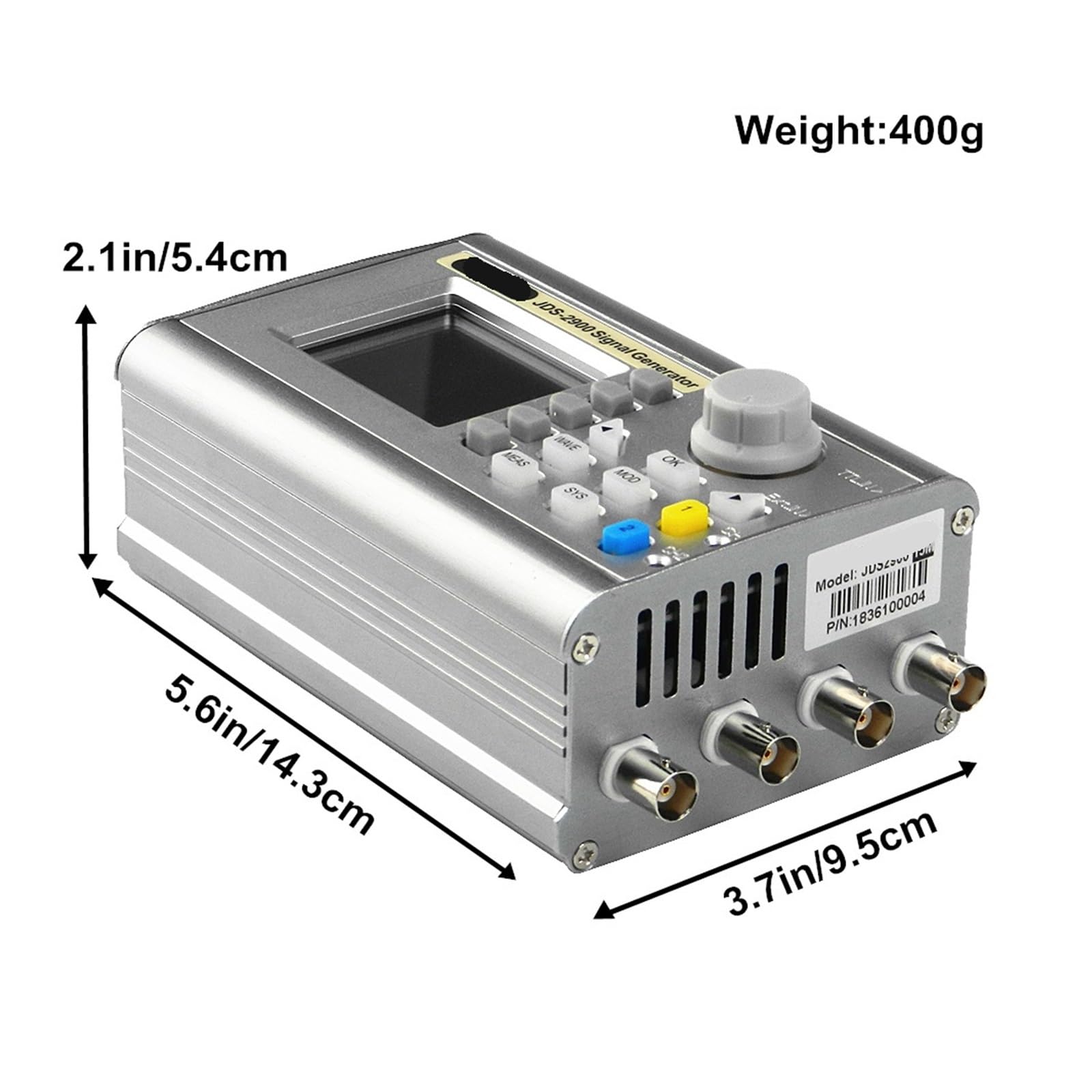 Generador de señales función dual DDS JDS2900 15/30/40/50/60MH/z, generador forma onda arbitraria, fuente y contador frecuencia(JDS2900-15M)