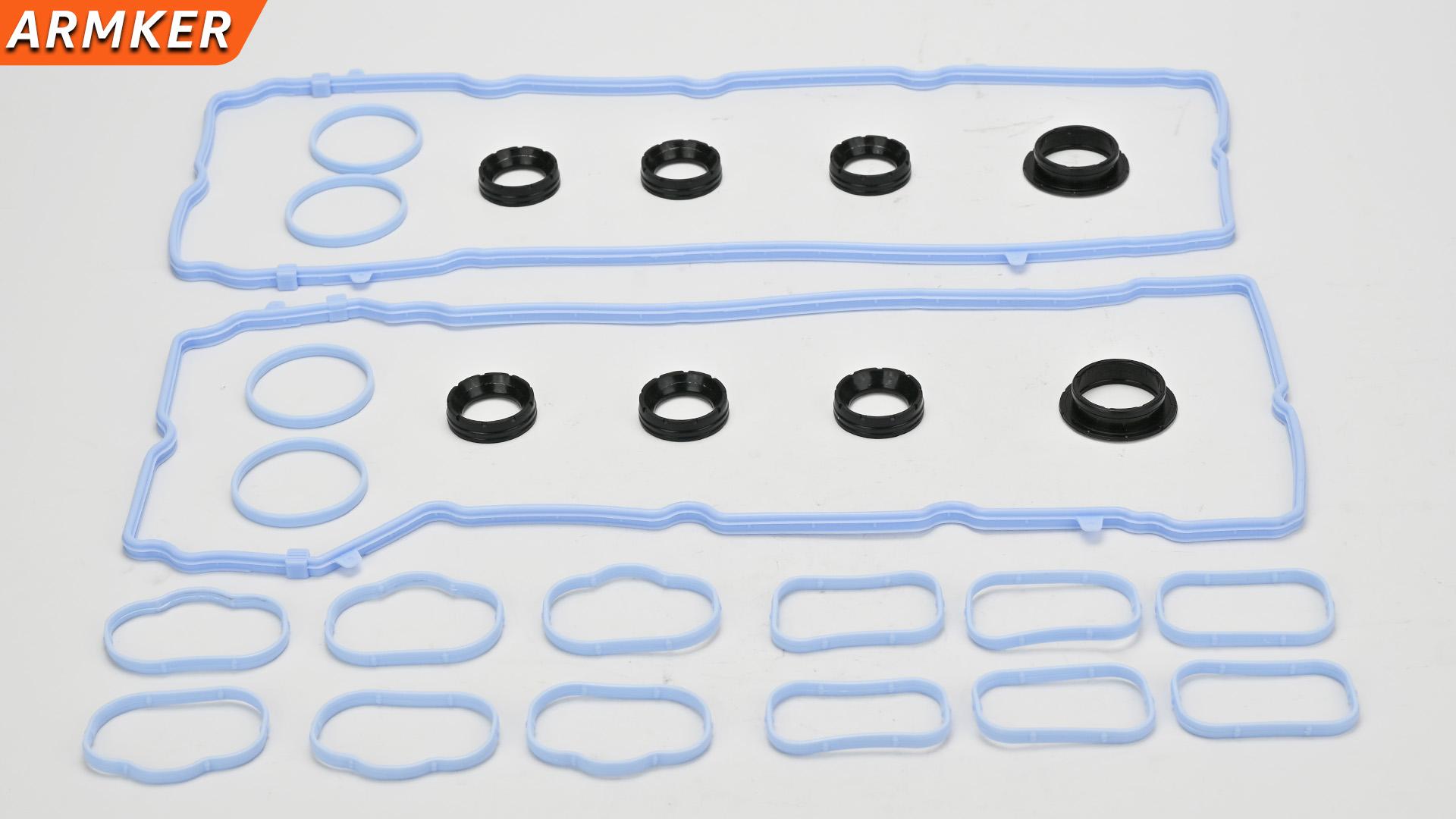 Image of 3.6L Valve Cover Intake Manifold Gasket Set Replacement for Jeep Dodge Chrysler 200 300 Wrangler Cherokee Challenger Charger Durango Journey Ram ProMaster 1500 2500 3.6 V6 2011-2022 5184596AE VS50805R