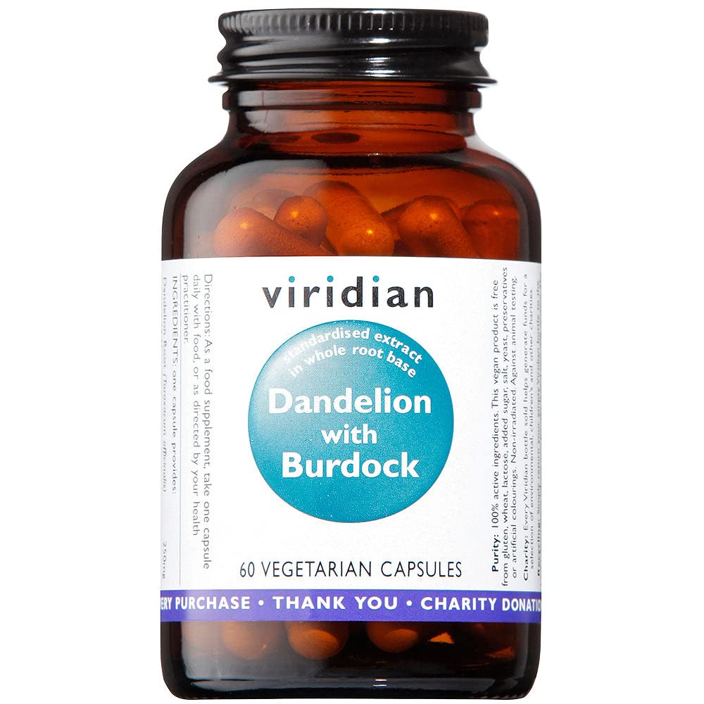ViridianDandelion Burdock Extract, 60 CT