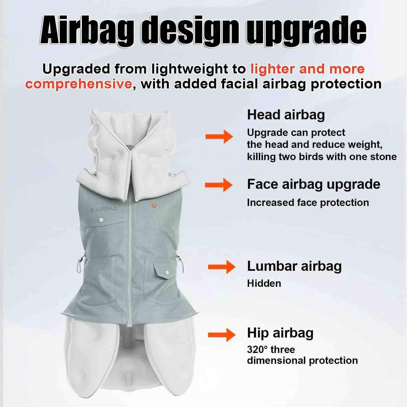 Chaleco de airbag anticaídas para protección de ancianos, equipo de seguridad de despliegue rápido con monitoreo por aplicación