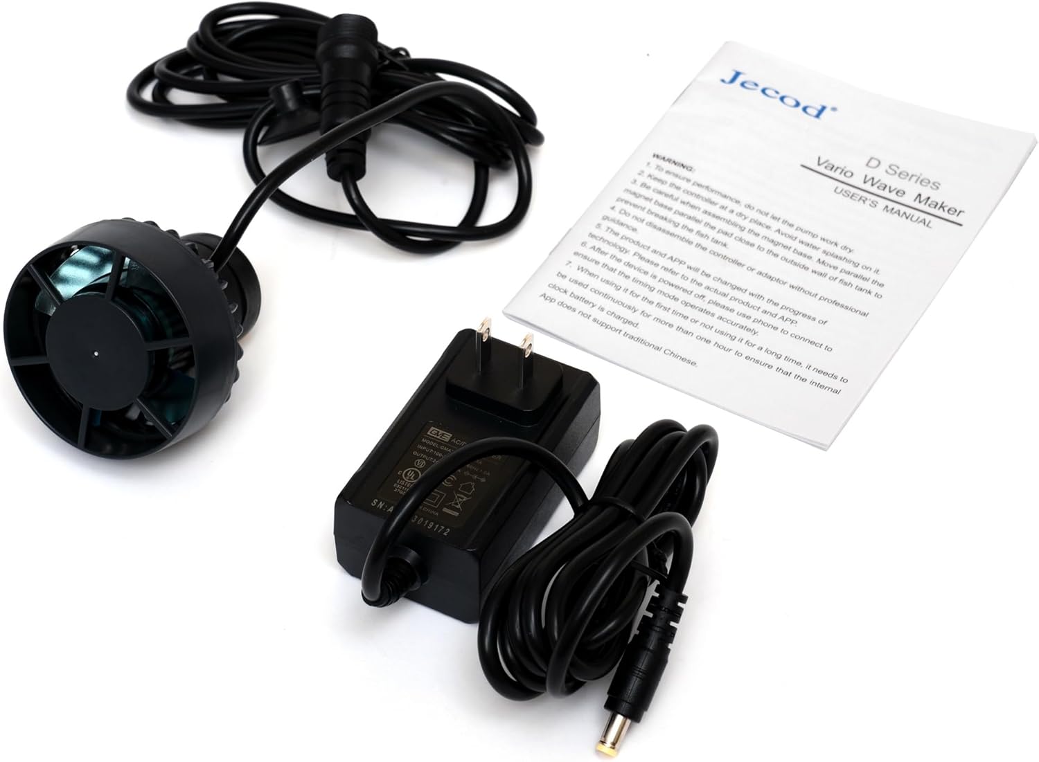 Jecod Jebao DLW-10 Bluetooth Submersible Vario Wave Maker, 1065GPH