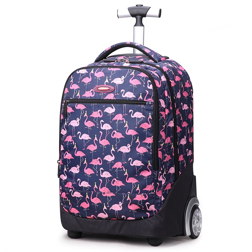 YUTCRE Kids Wheeled Backpack, Lightweight Trolley School Bag Children's Rolling Backpack with Wheels Shoulder Bag for Girls Boys Students