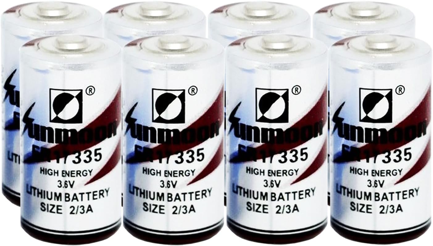 WEIMAA 8 Pack ER17335 3.6V Lithium Battery 2100mAh 2/3A Primary Lithium Battery Non-Rechargeable