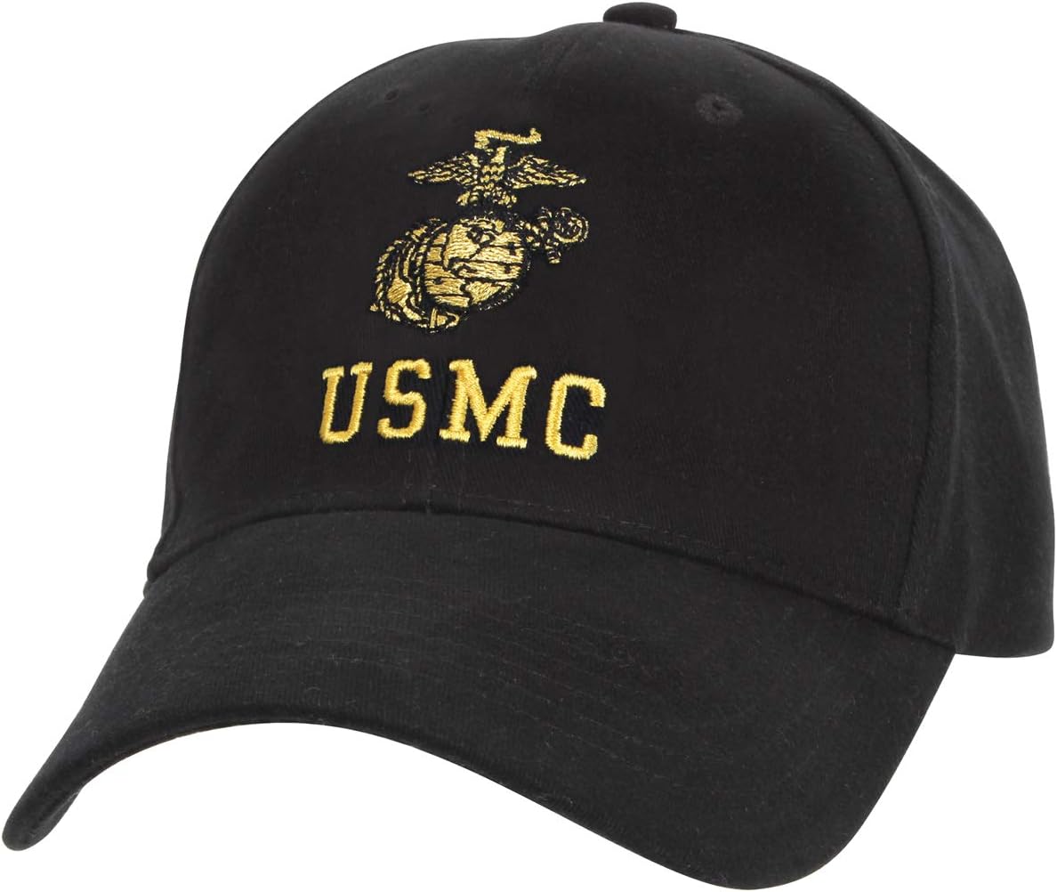 Rothco USMC Cap with Eagle, Globe & Anchor Insignia - Officially Licensed Baseball Hat