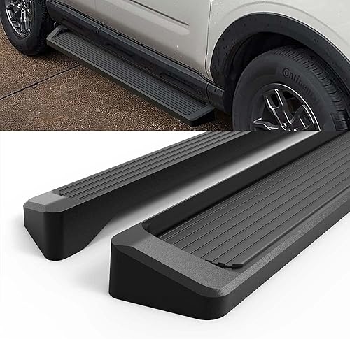 Miniatura 4 de HD Ridez Estribo de 6 pulgadas, color negro compatible con Ford Bronco Sport 2021-2023 Sport Utility de 4 puertas (barras laterales de barra nerf