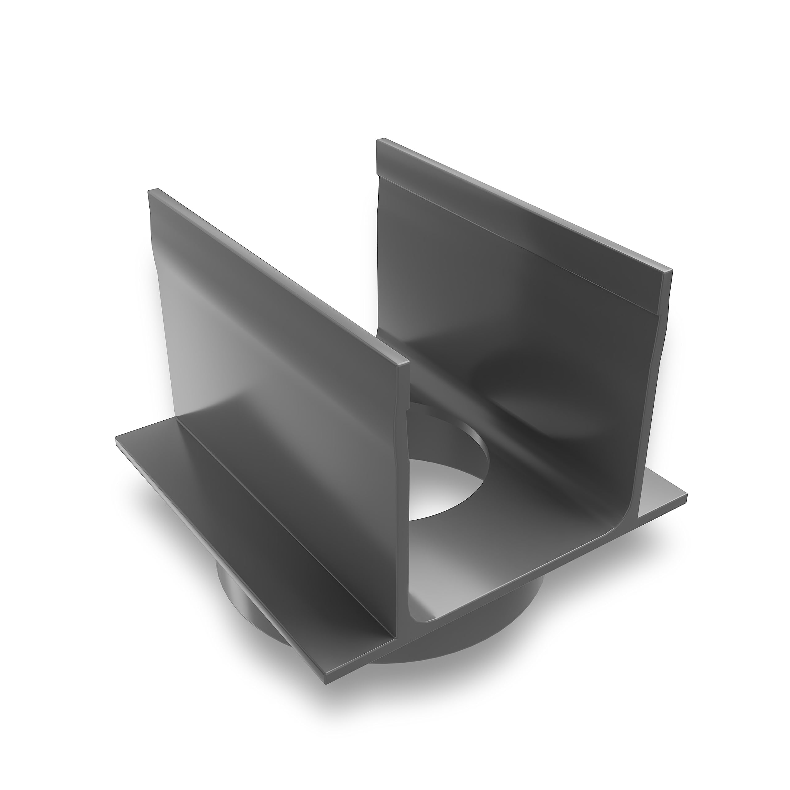 AluSthetic PVC Threshold Drainage Channel Connection Part | Outlet Connector for Outdoor Driveway Patio Garden Drainage Systems | Soakaway Storm Drain Piece (w/ 80mm Diameter Outlet x 1)