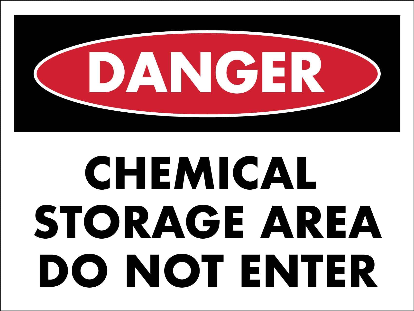 Danger Chemical Storage Area Do Not Enter Warning Sign Hanging Wall Plaque Plaque Tin Wall Metal Sign For Garage Shed Restaurant Cafe M