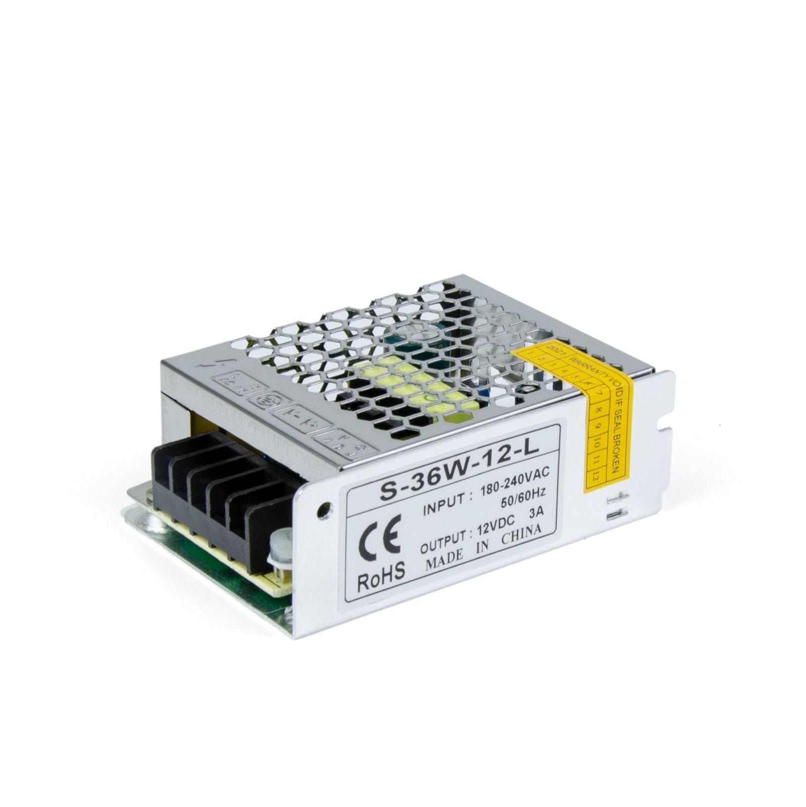 G.W.S® Aluminium DC 12V 3A 36W LED Driver Transformer Power Supply DIY LEDs