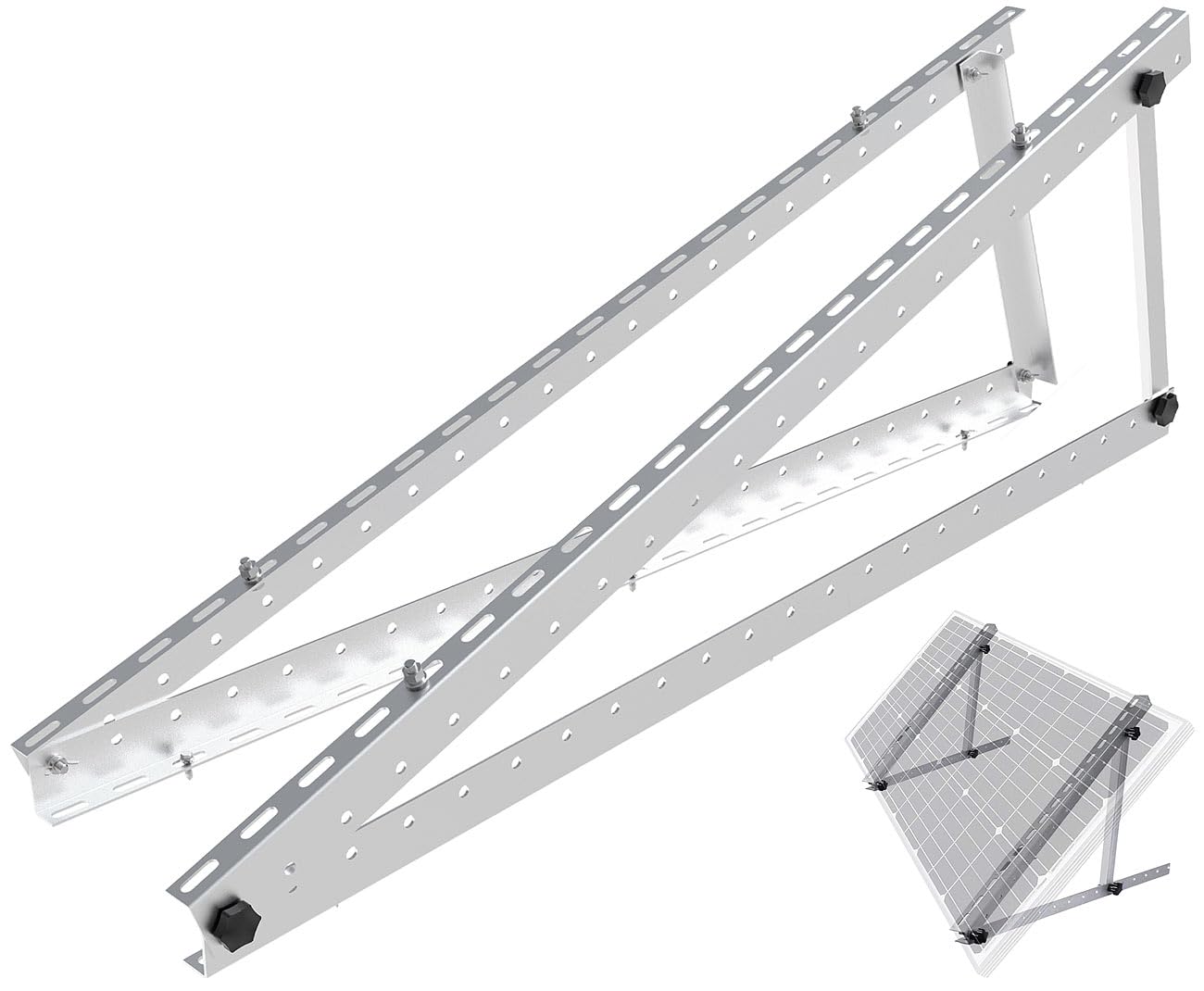 revolt Supporto regolabile in alluminio per pannello solare 48" / 118 cm, fino a 150 kg