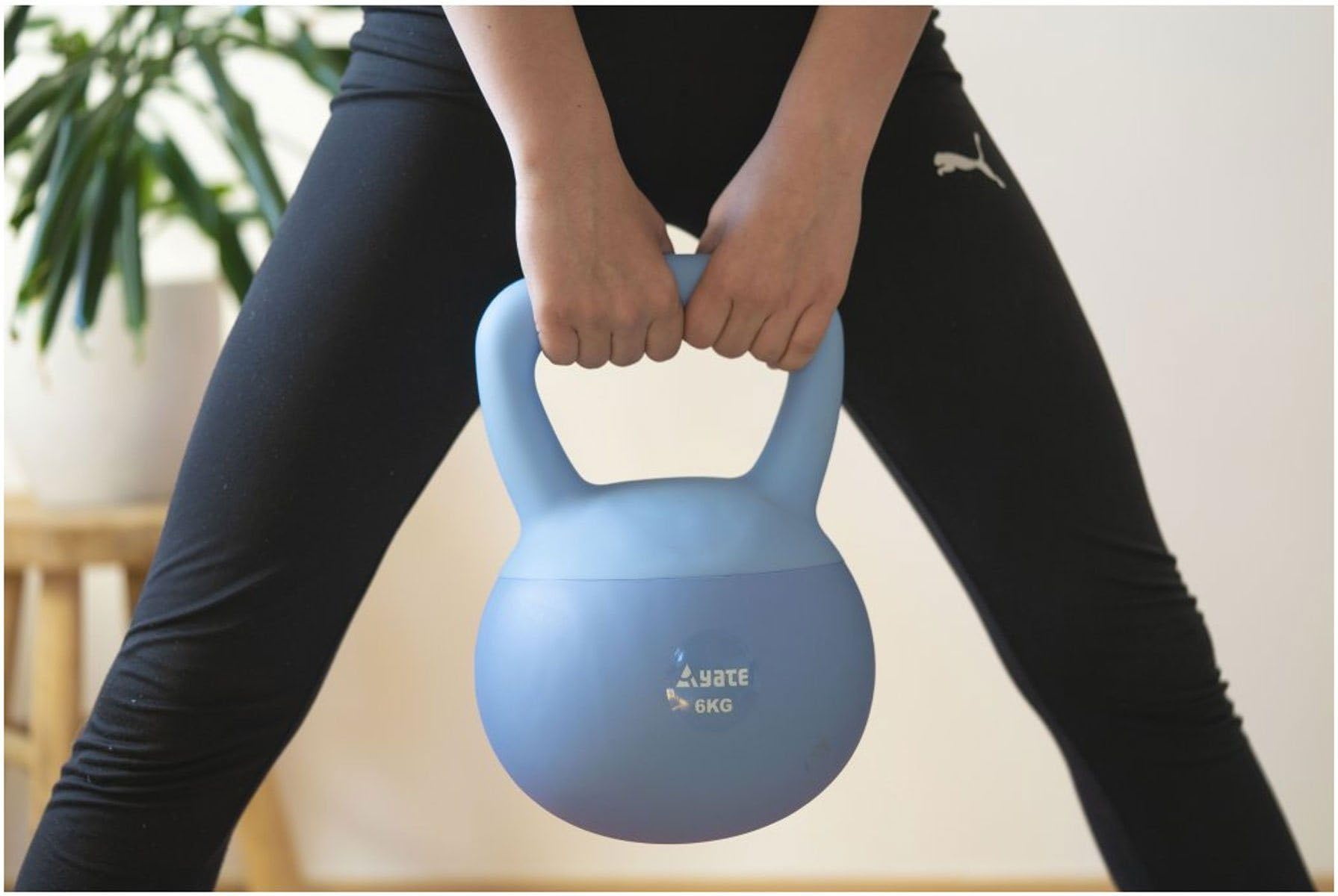Yate Soft Kettlebell – obciążnik treningowy z ergonomicznym uchwytem i miękkim wypełnieniem – hantle miękkie 2 kg – 8 kg Kettle Bell (6 kg)