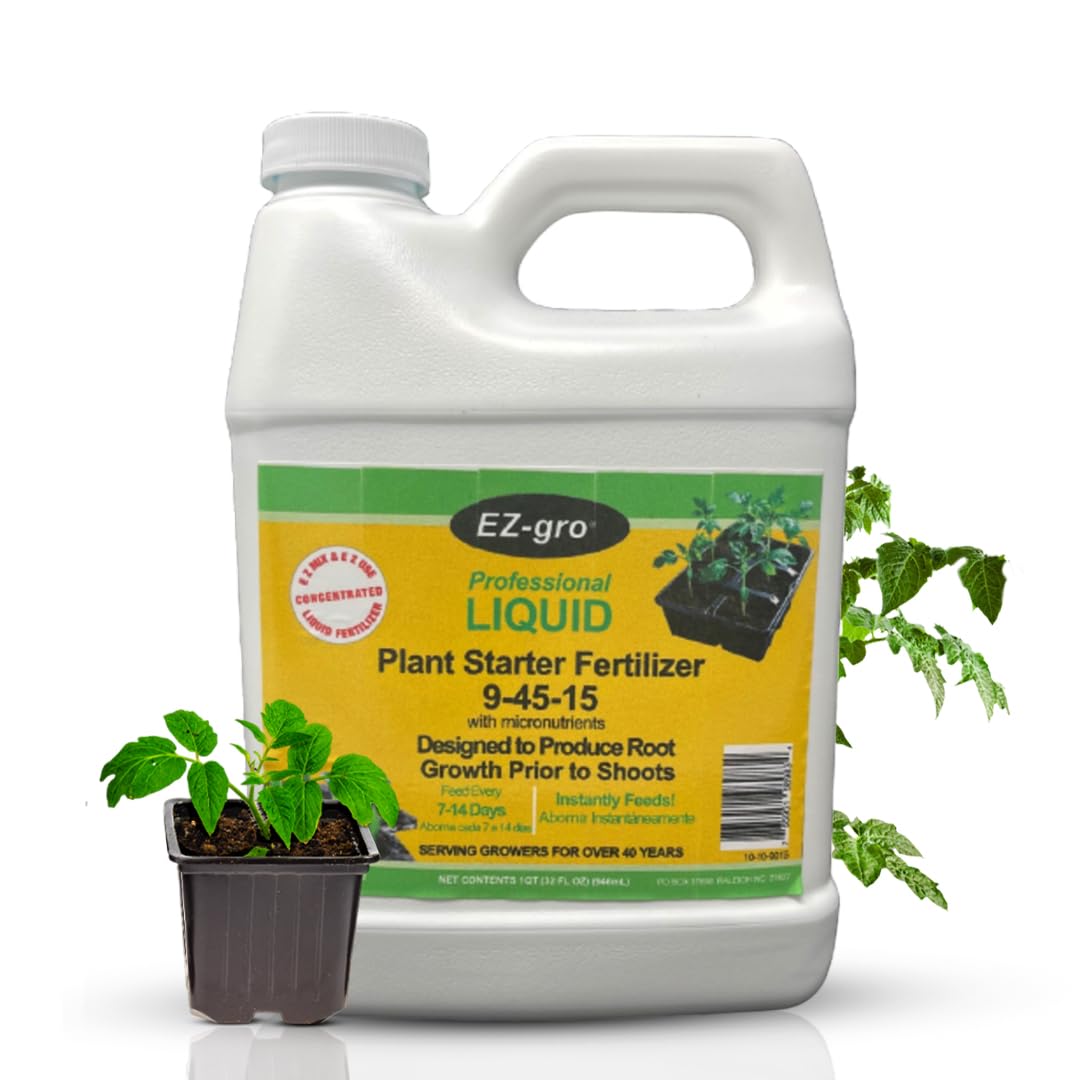 Amazon.com : EZ-gro Plant Starter Fertilizer and Seedling Fertilizer | Our Liquid  Fertilizer for Seedlings is an Excellent Root Starter for Your Young Plants  : Patio, Lawn & Garden