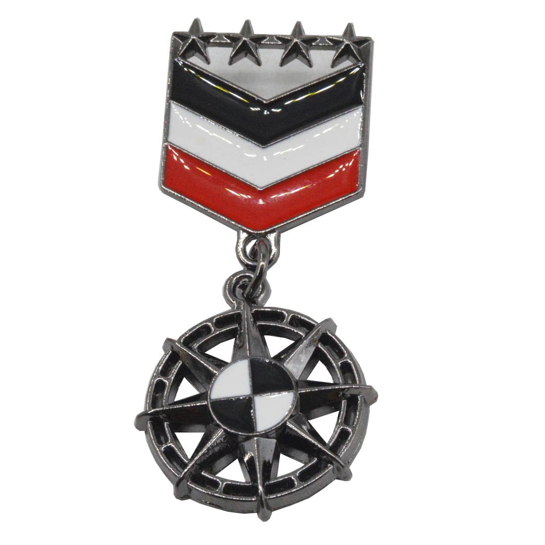 Party Gift Shipwheel Medal Brooch Pin Badge Lapel Pin Multicolor Zinc Alloy Brooch For Men Women-image-9