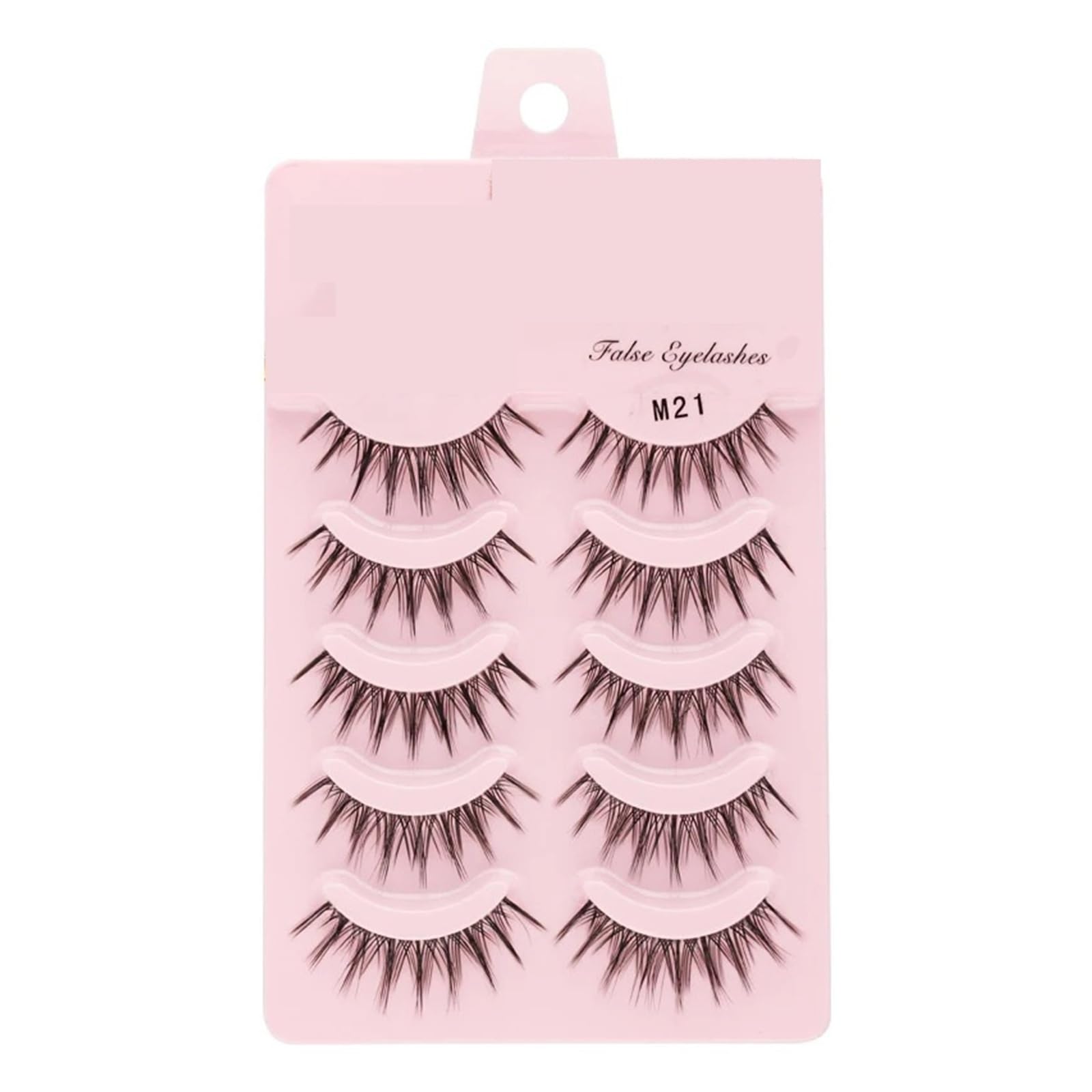 UAMOU 2-50Boxes Manga Lashes False Eyelashes Doll Korean Natural Anime Lashes Spiky Thick Faux Mink Eye Lash Strips
