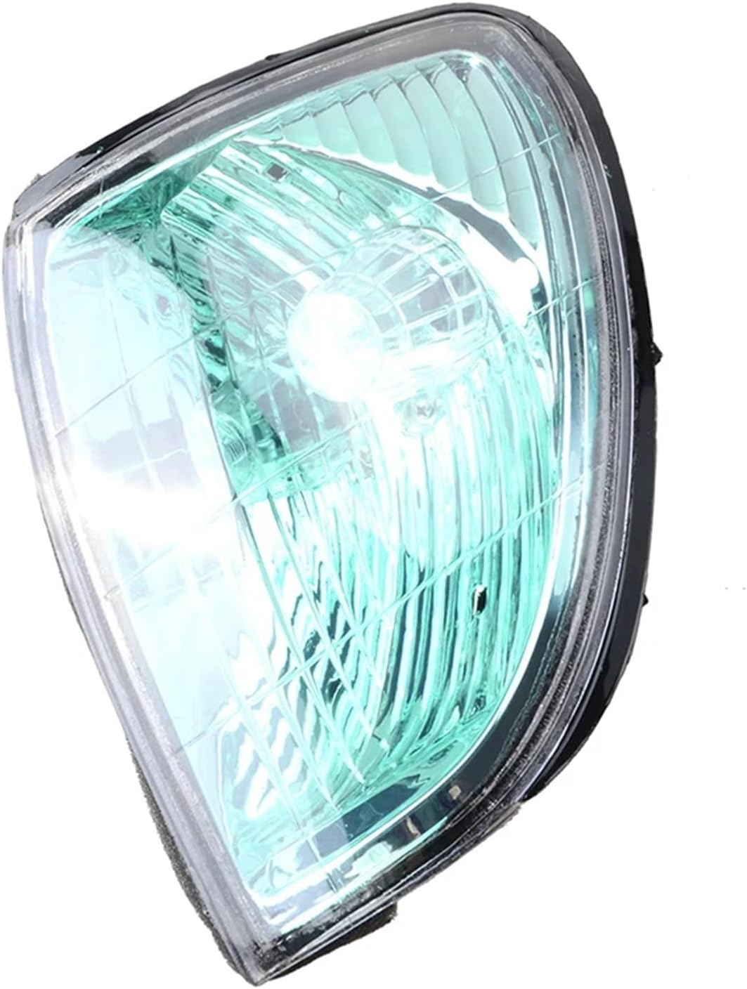 Rhyming Turn Signal Light Lamp Corner Lamp Housing No Bullb Compatible with Lexus LX470 1998-2007 Indicator Lampshade Car Accessories(Blue Lens Left)