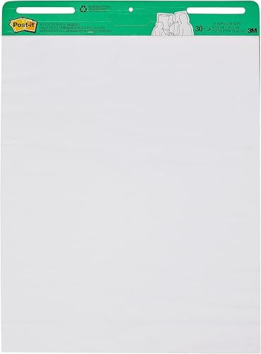 3M Almohadilla de caballete Reciclado 25 in x 30 in 30shts/pd, Blanco