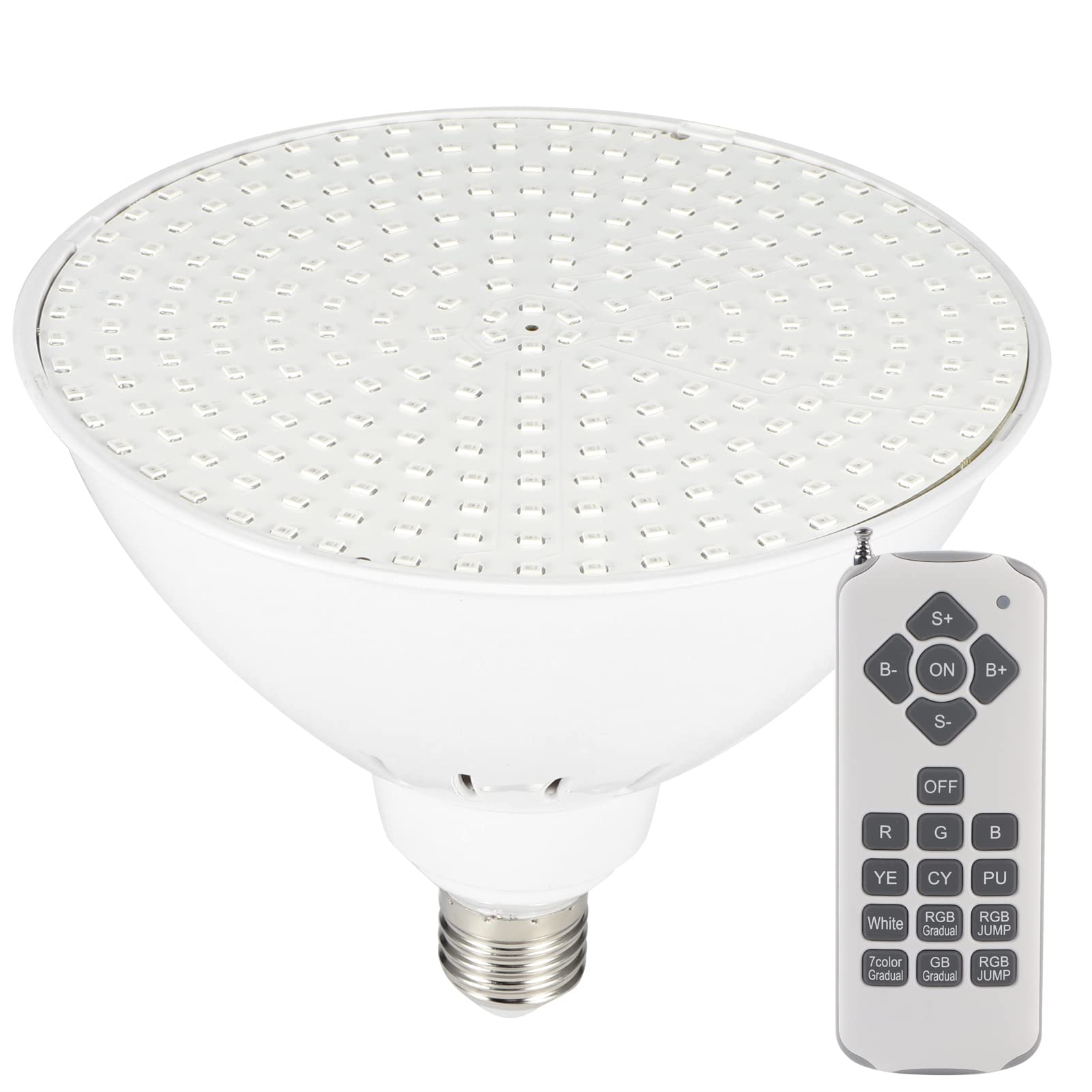 Qcwwy Beleuchtungsprodukte Pool Spa Lichter Glühbirne AC12V 25W IP68 Wasserdicht mit Fernbedienung für Schwimmbäder Teiche Brunnen E27 LED Unterwasserlicht Poollicht RGB Gartenarbeit
