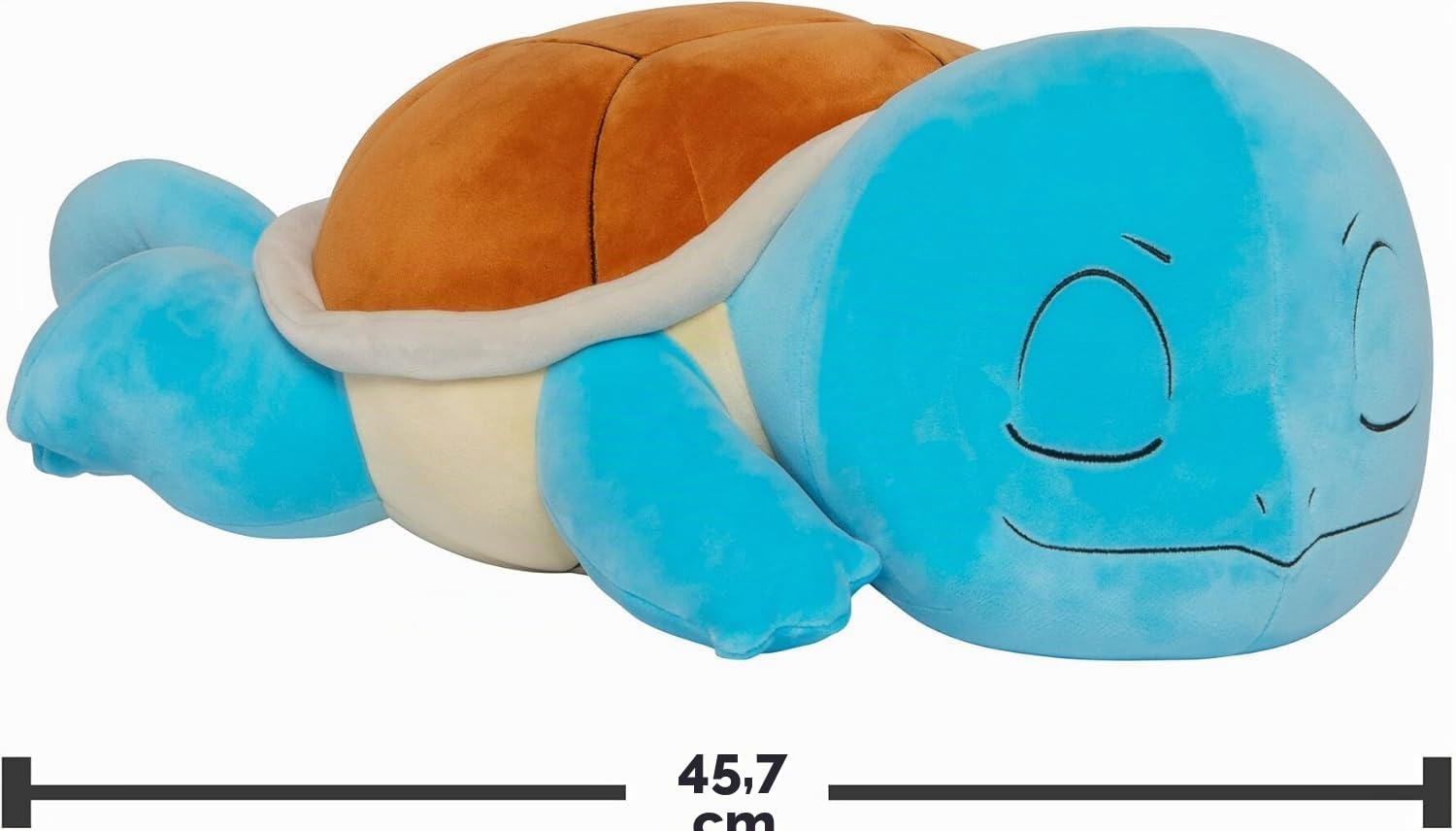 Pokemon Squirtle Sleeping Plush - Peluche di alta qualità, 45,7 cm