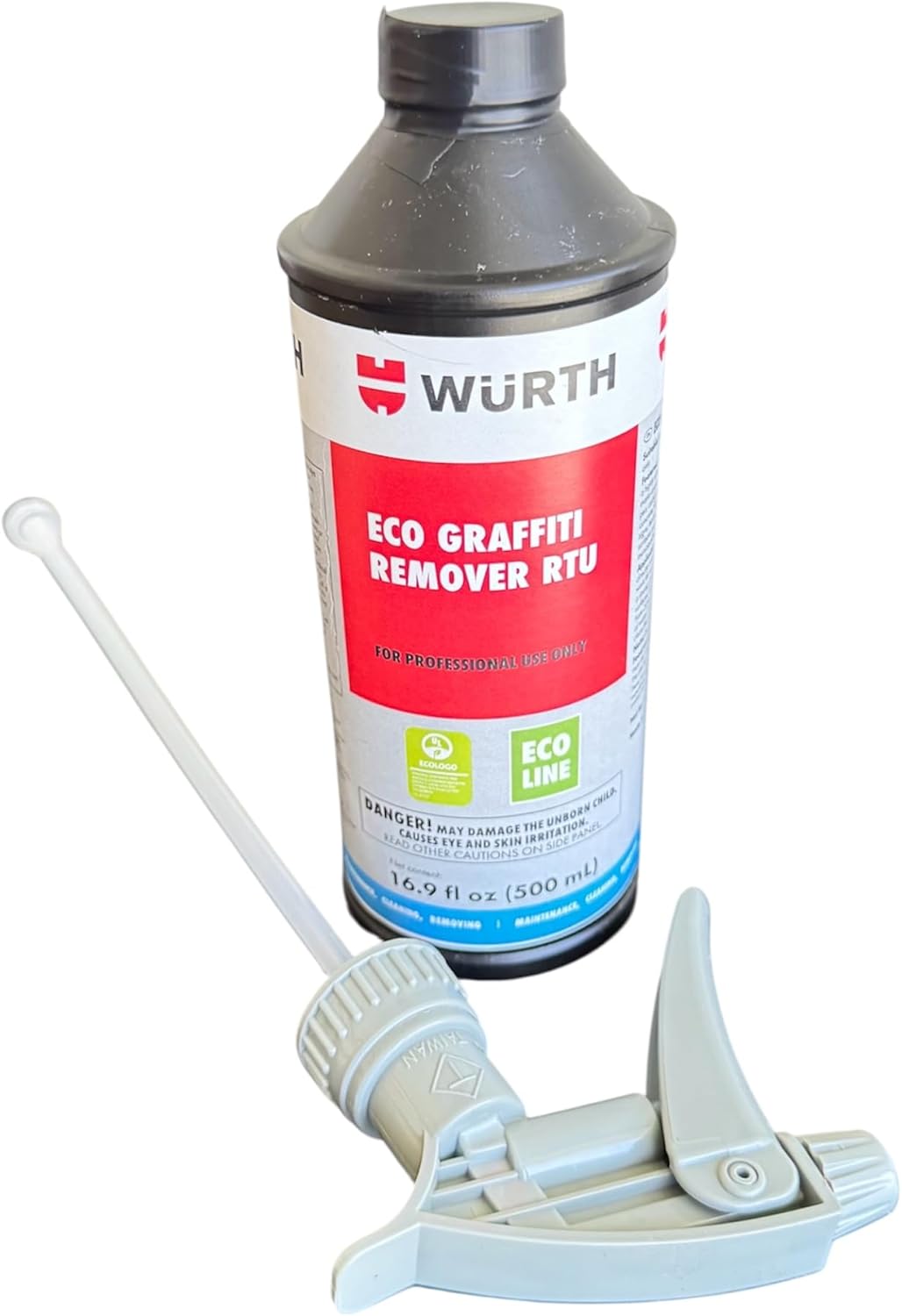 AquaNation Listing For Wurth ECO Graffiti Remover – 16.9 fl oz Ready-to-Use Bottle – Biodegradable, VOC-Free Vandal Mark Cleaner – Safe for Multiple Surfaces
