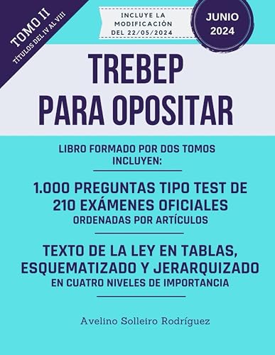 TREBEP PARA OPOSITAR - TOMO II: Un libro para los/as opositores/as que quieren dominar esta ley de manera fácil y rápida