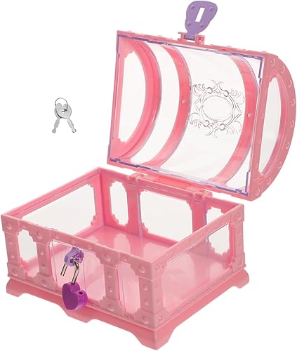 Miniatura 5 de HOMSFOU Juguetes para niños, 2 piezas, caja del tesoro, cofre del tesoro, regalos de fiesta pirata, joyería de escritorio, organizador de joyas,