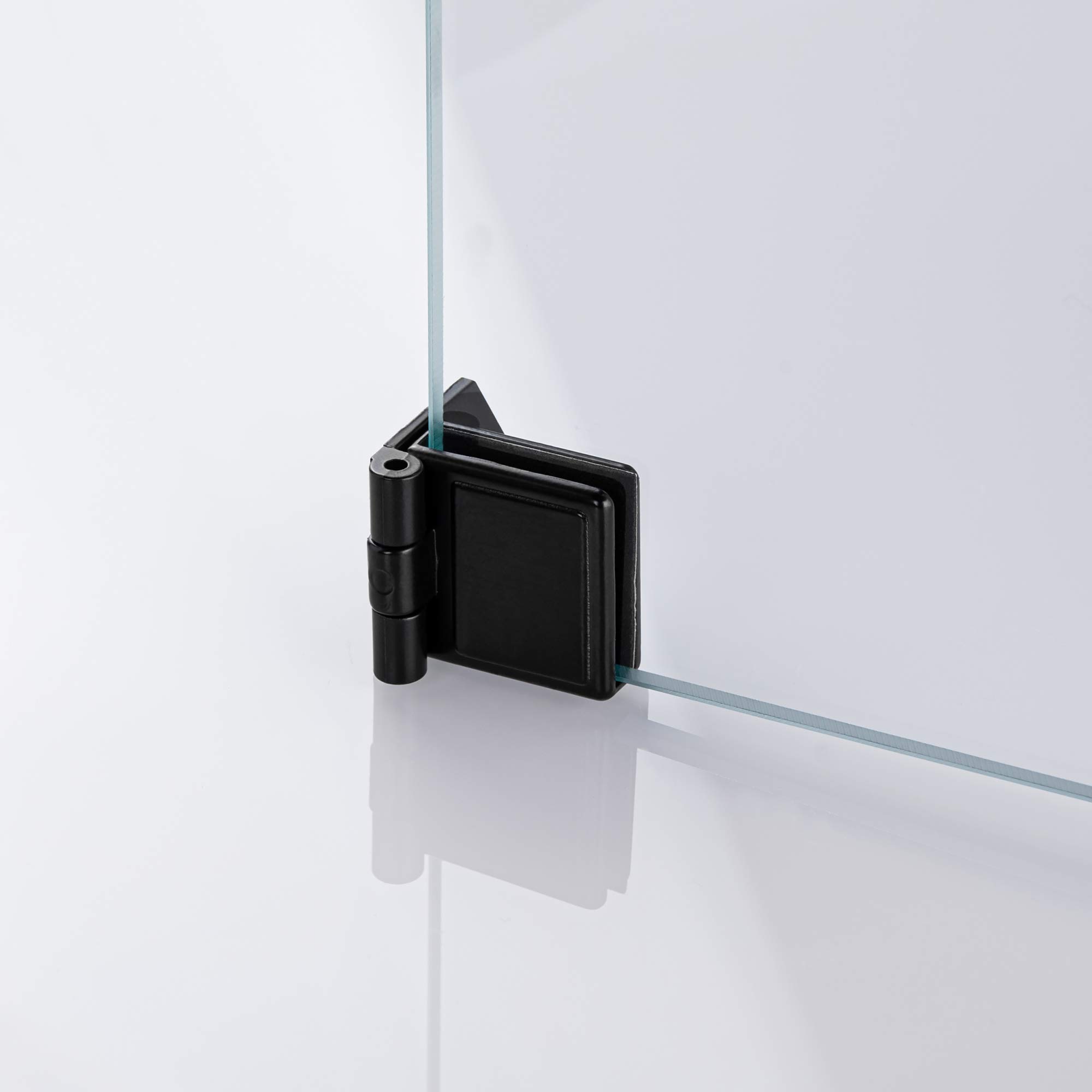 Gedotec Glass Door Hinge H5250, Steel Black Matt, 2 pieces - Glass door hinge black - Image 4