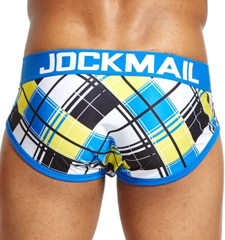 JOCKMAIL Men's Underwear Briefs Playful Printed briefs Ice Silk Sexy Low Waist Underwear