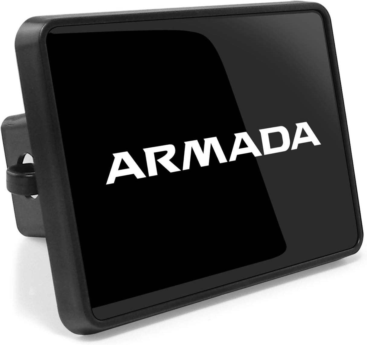 iPick Image for Nissan Armada UV Graphic Black Plate on ABS Plastic 2 inch Tow Hitch Cover - Official Licensed