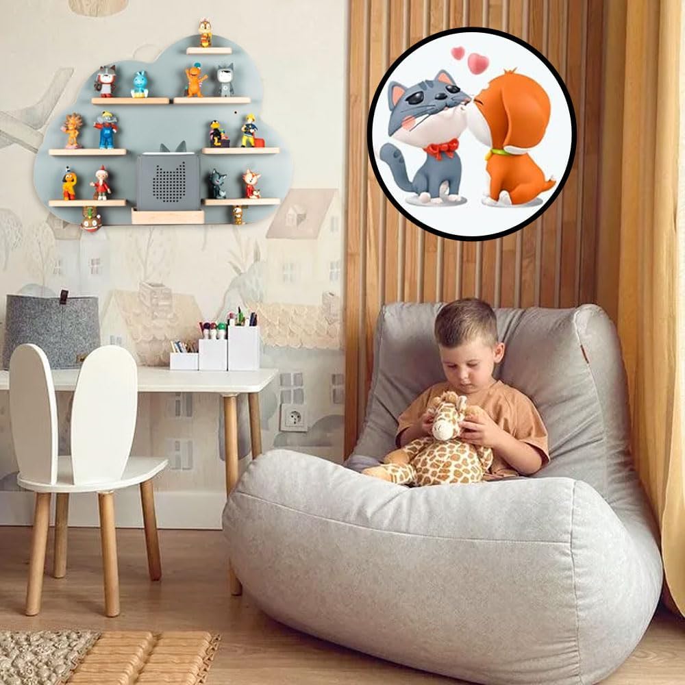 Lot de 100 plaques métalliques pour figurines Tonie, base adhésive pour aimants, disques métalliques en acier inoxydable avec colle, accessoires pour figurines Tonie - Décorez la chambre d'enfant avec