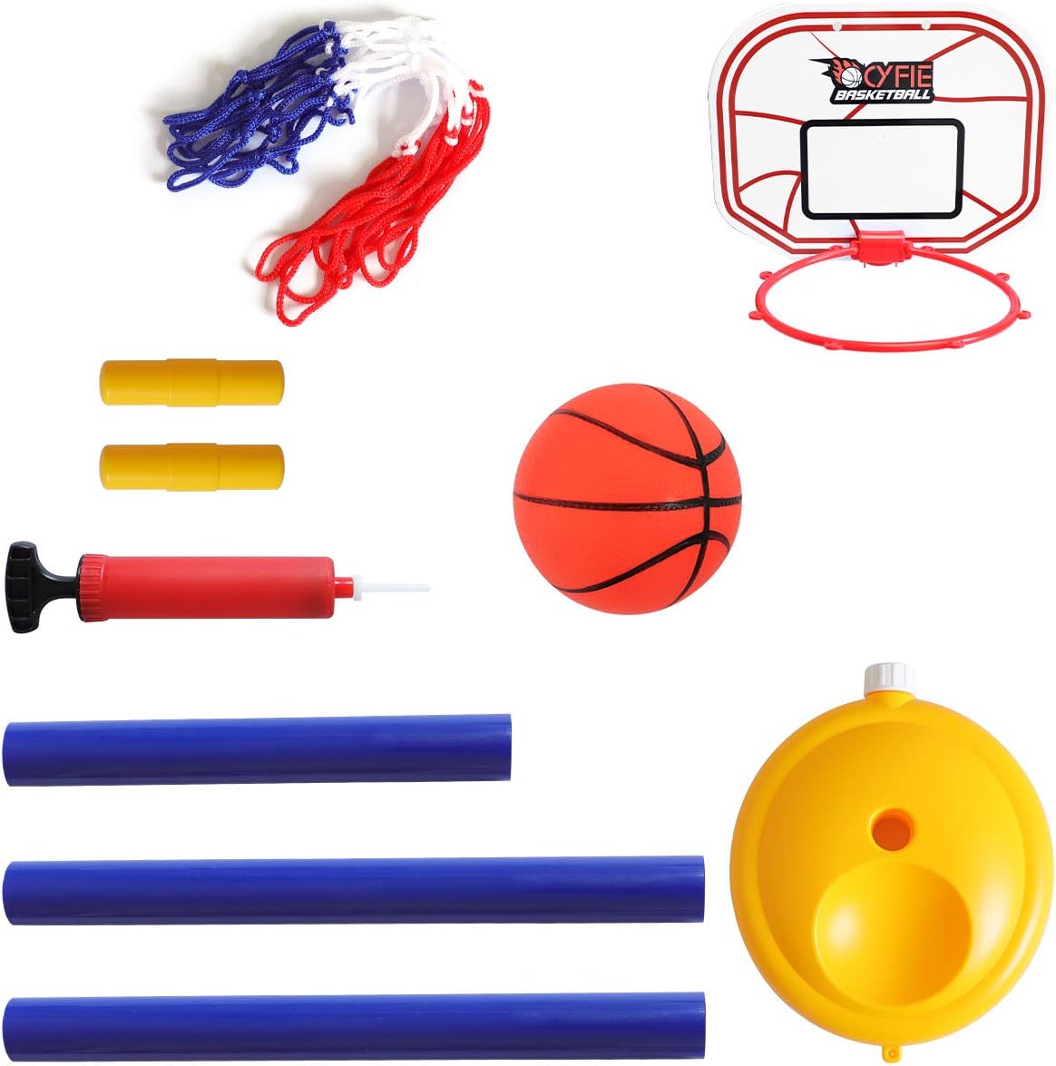 CYFIE Basketball Hoop Set with Stand Base, Adjustable Basketball Stand