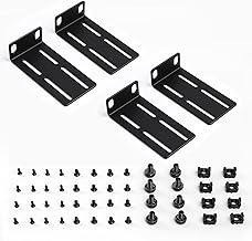 LALAGO Rack Mount Kit 19 Inch Adjustable Switch Rack Ears, 19 Inch Rack Ears Adjustable Universal, Rack Mounting Kit for ProCurve HP Aruba OfficeConnect HPE and Other Switches