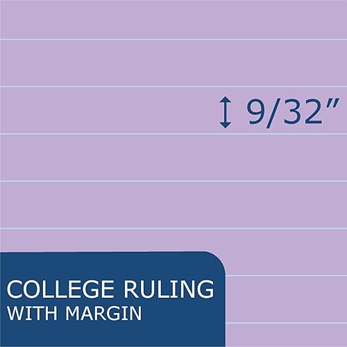 Miniatura 21 de ROARING SPRING Wide Landscape Legal Pad, amarillo canario, 2 blocs, 11 x 9.5 pulgadas, a rayas universitarias con margen, papel reciclado de 20