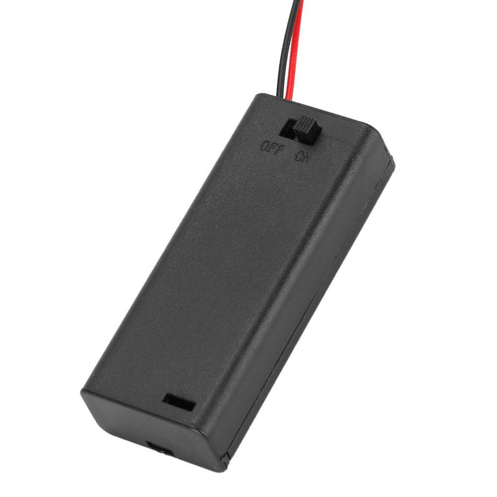 Sourcing Map Scatola Porta Batterie 2 X AAA, 2 Slot 15 Cm Cavo Cavo Per - Foto 5