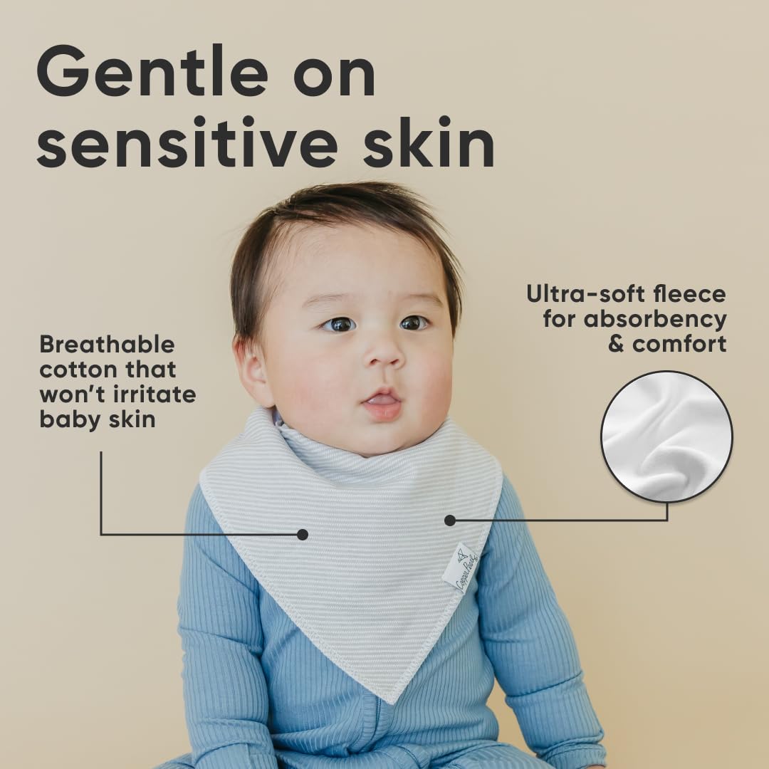 Copper Pearl (コッパーパール) よだれかけ 吸水 速乾 おしゃれ スタイセット バンダナビブ 4枚セット オックスフォード - 4