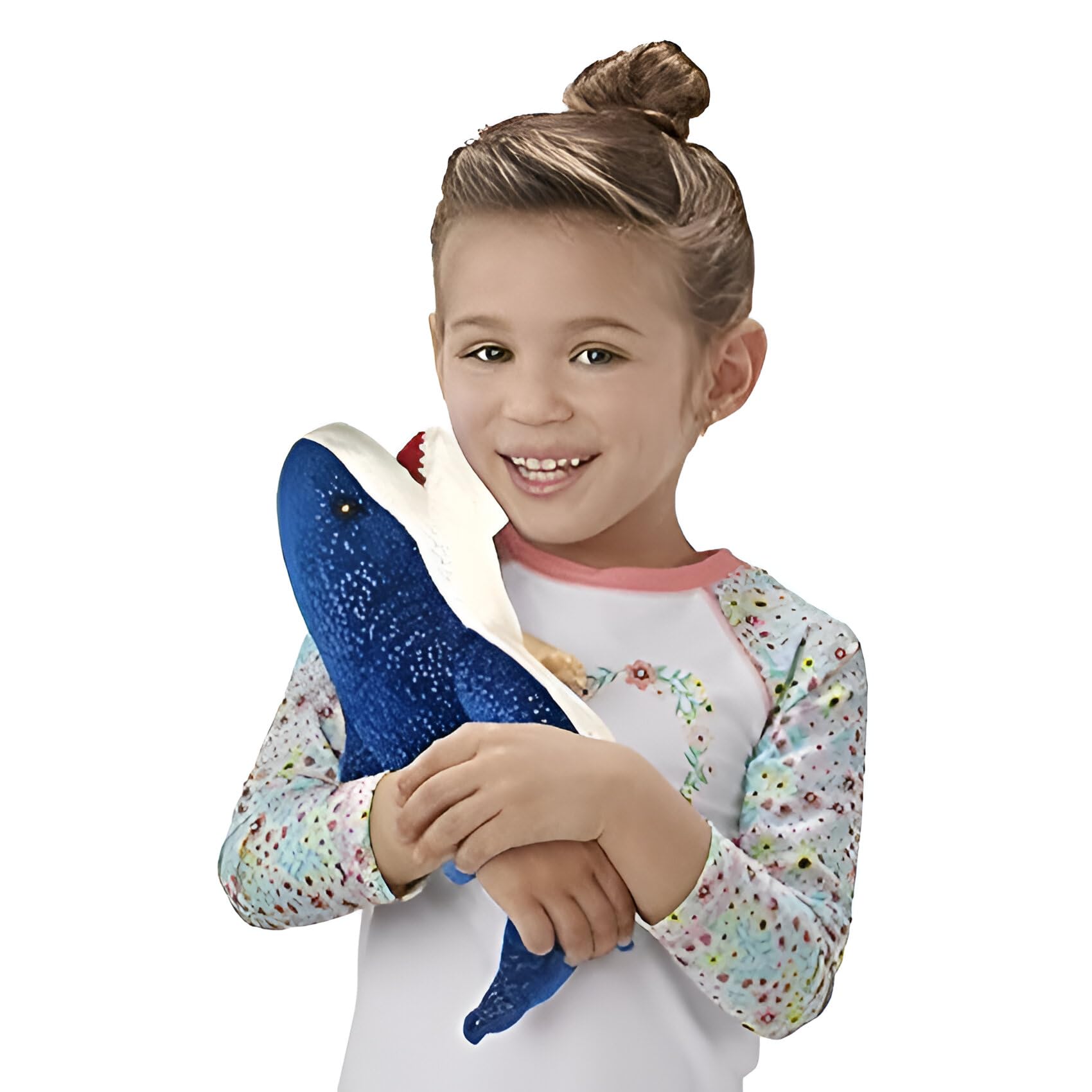 Tickles Ocean Shark Super Soft Stuffed Plush Animal Toy for Girls & Boys Kids Children Birthday Gifts (Size: 45 cm Color: Blue)
