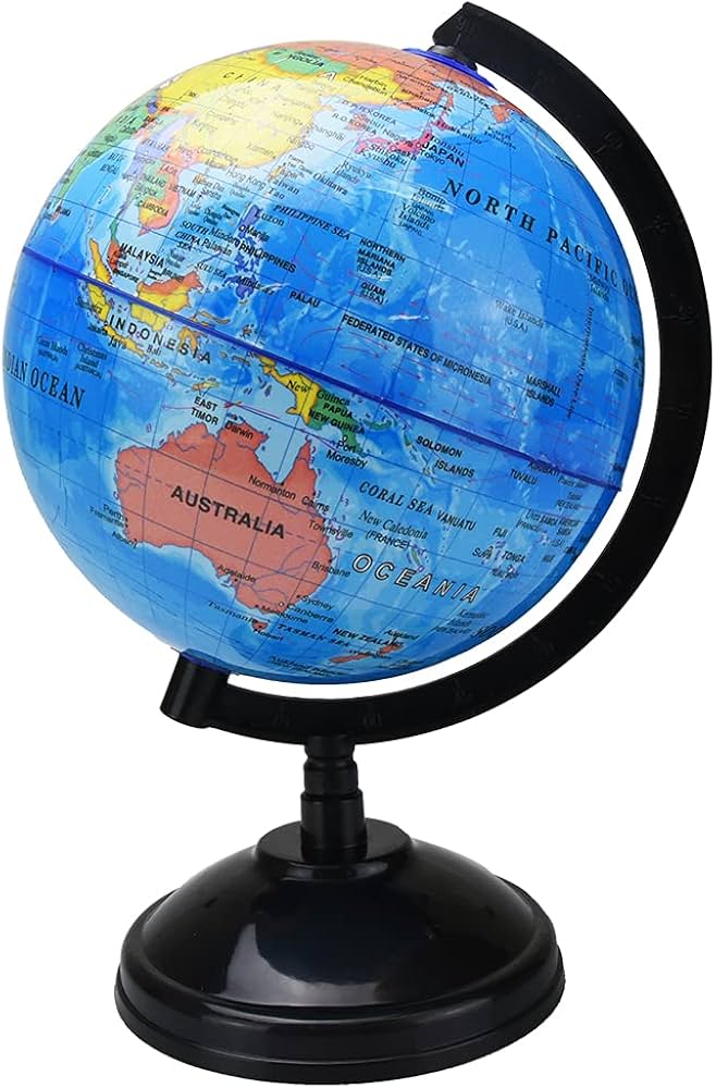 Amazon.co.jp: インテリア地球儀 回転する 英文表記 世界地図 球体直径