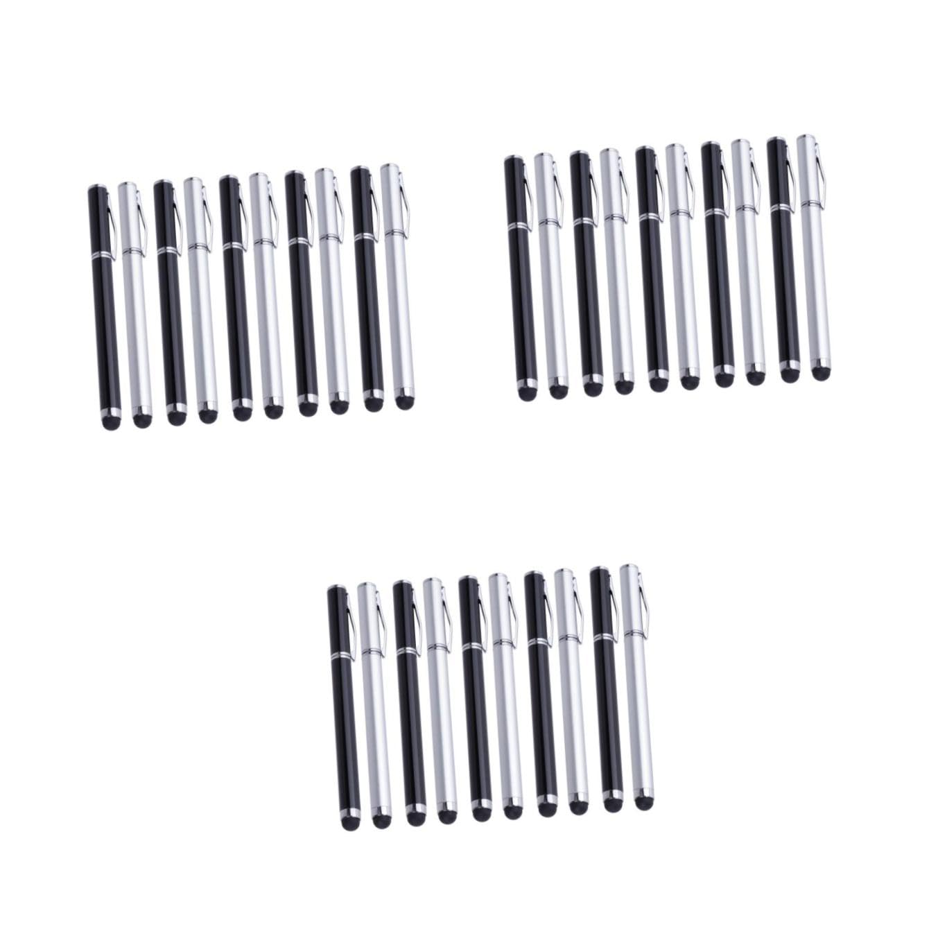 HEMOTON 3 Set Di Penna Stilo Per Touchscreen 2 in 1 Penna Capacitiva Per Dispositivi Tablet Telefono Antigraffio 10 Pezzi * 3